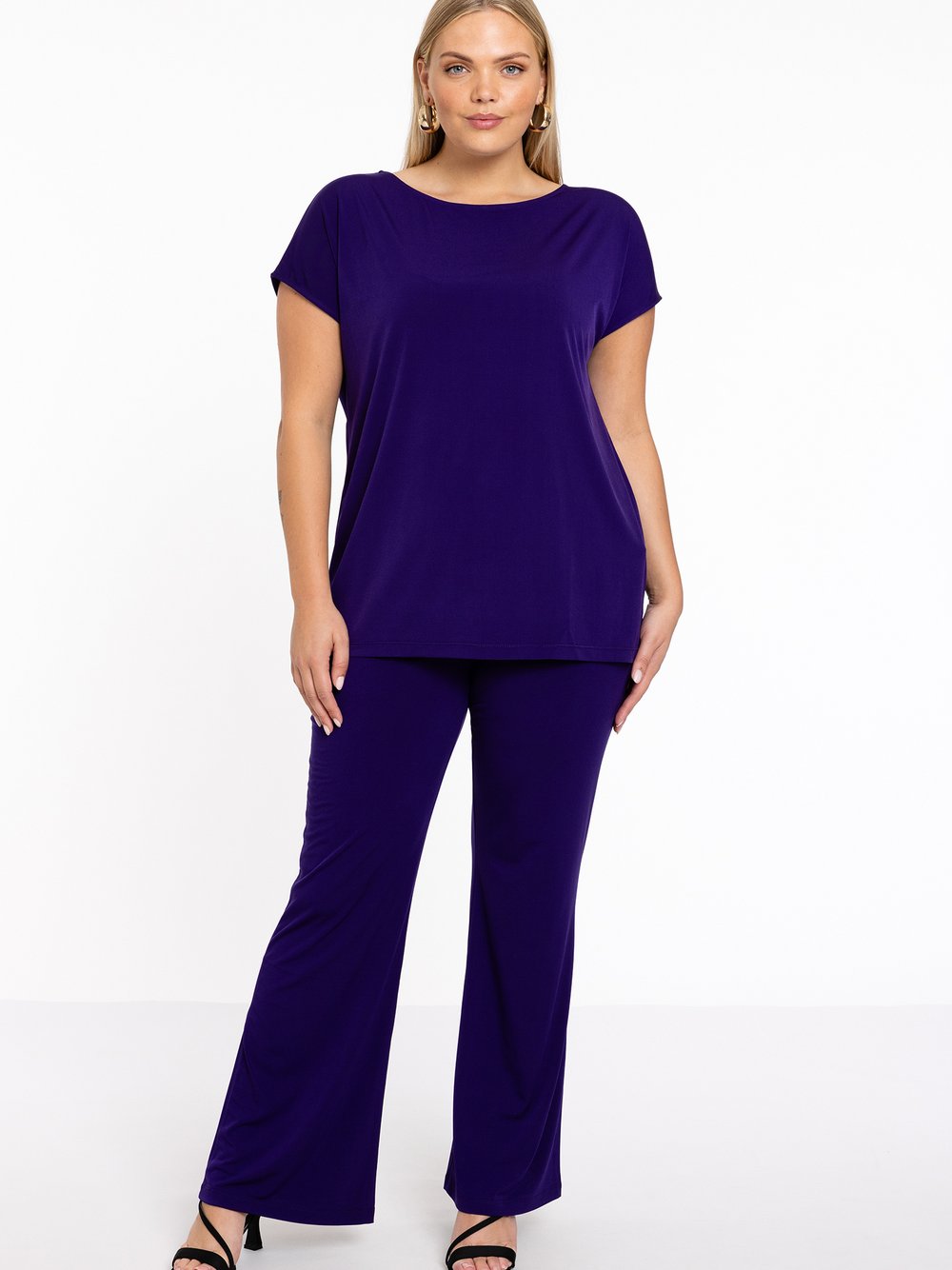 Thumbnail - YOEK Hose Damen lila, 50-52