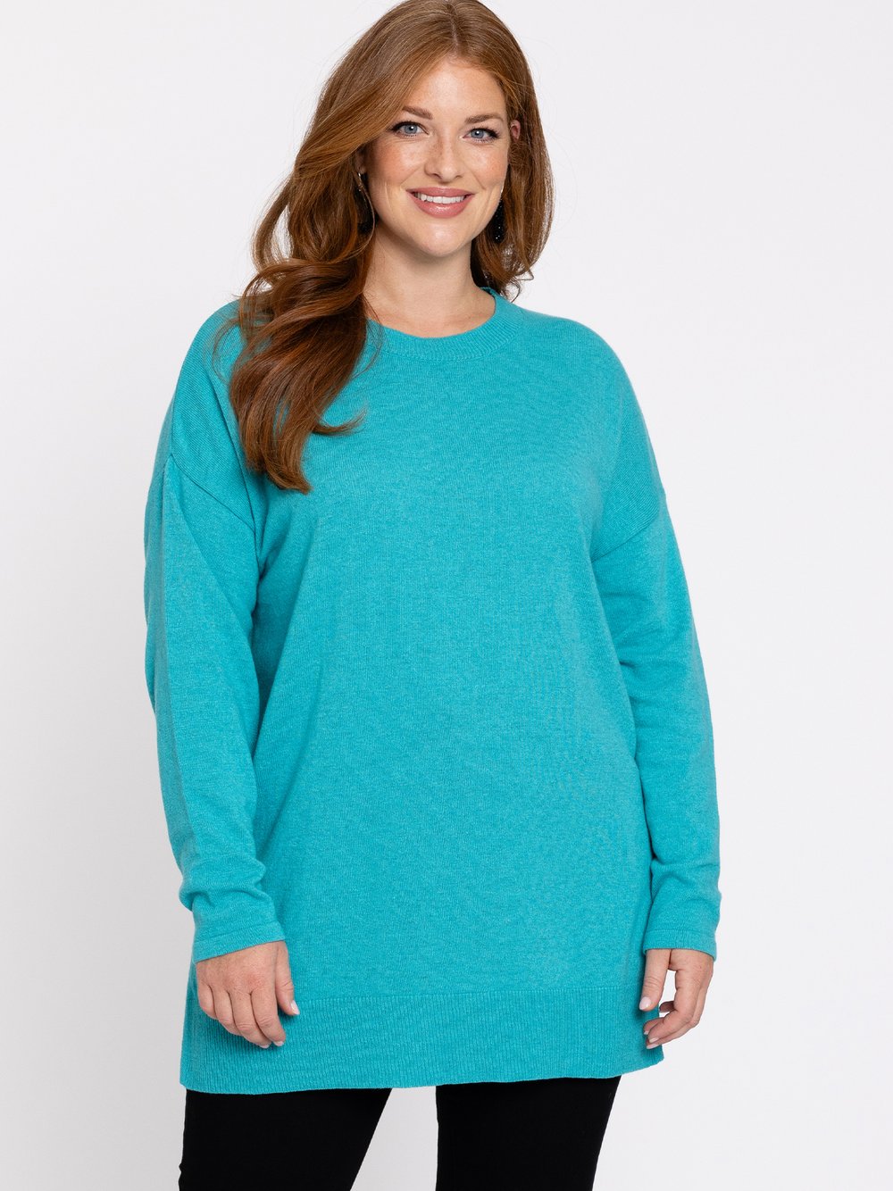 YOEK Pullover Damen Wolle blau, 42-44