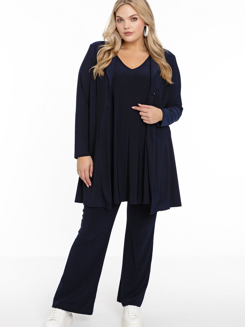 Thumbnail - YOEK Blazer Damen blau, 50-52