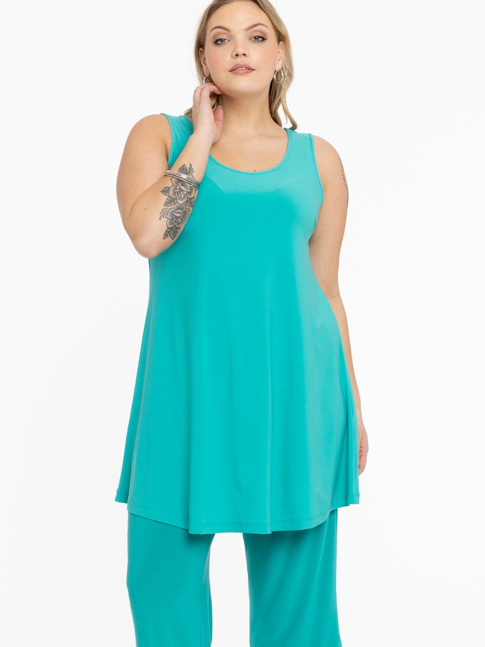 YOEK Top Damen blau, 54-56