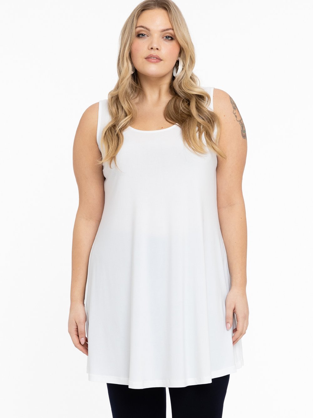 YOEK Top Damen weiß, 46-48