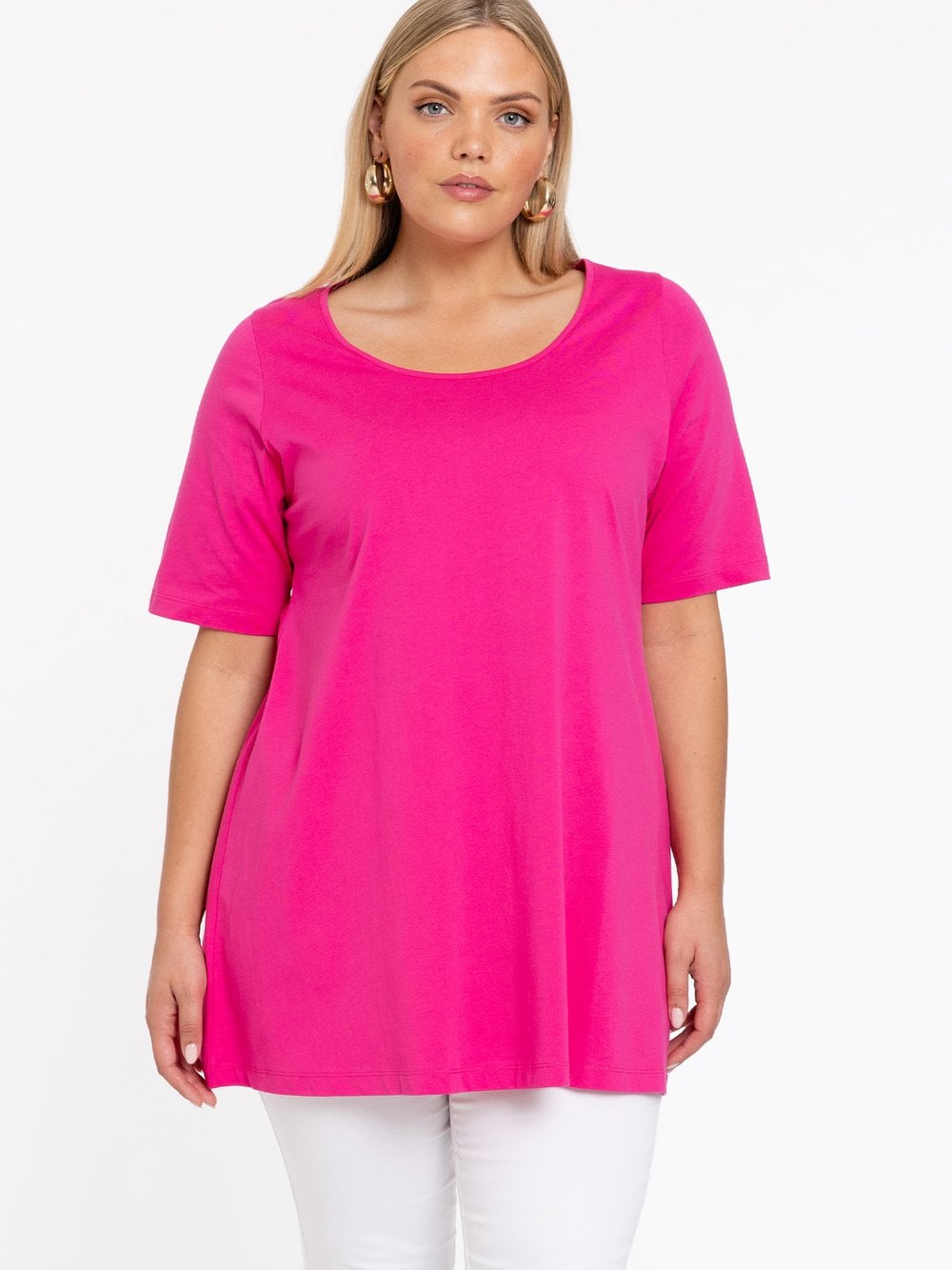 YOEK T-shirt Damen Baumwolle rosa, 42-44