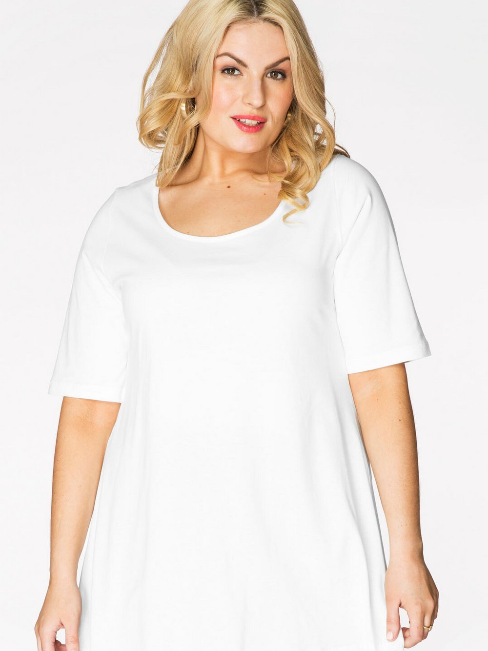 Thumbnail - YOEK T-shirt Damen Baumwolle weiß, 38-40