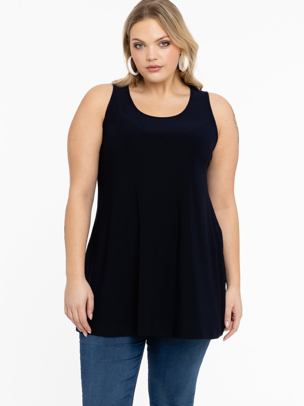 YOEK Top Damen blau, L