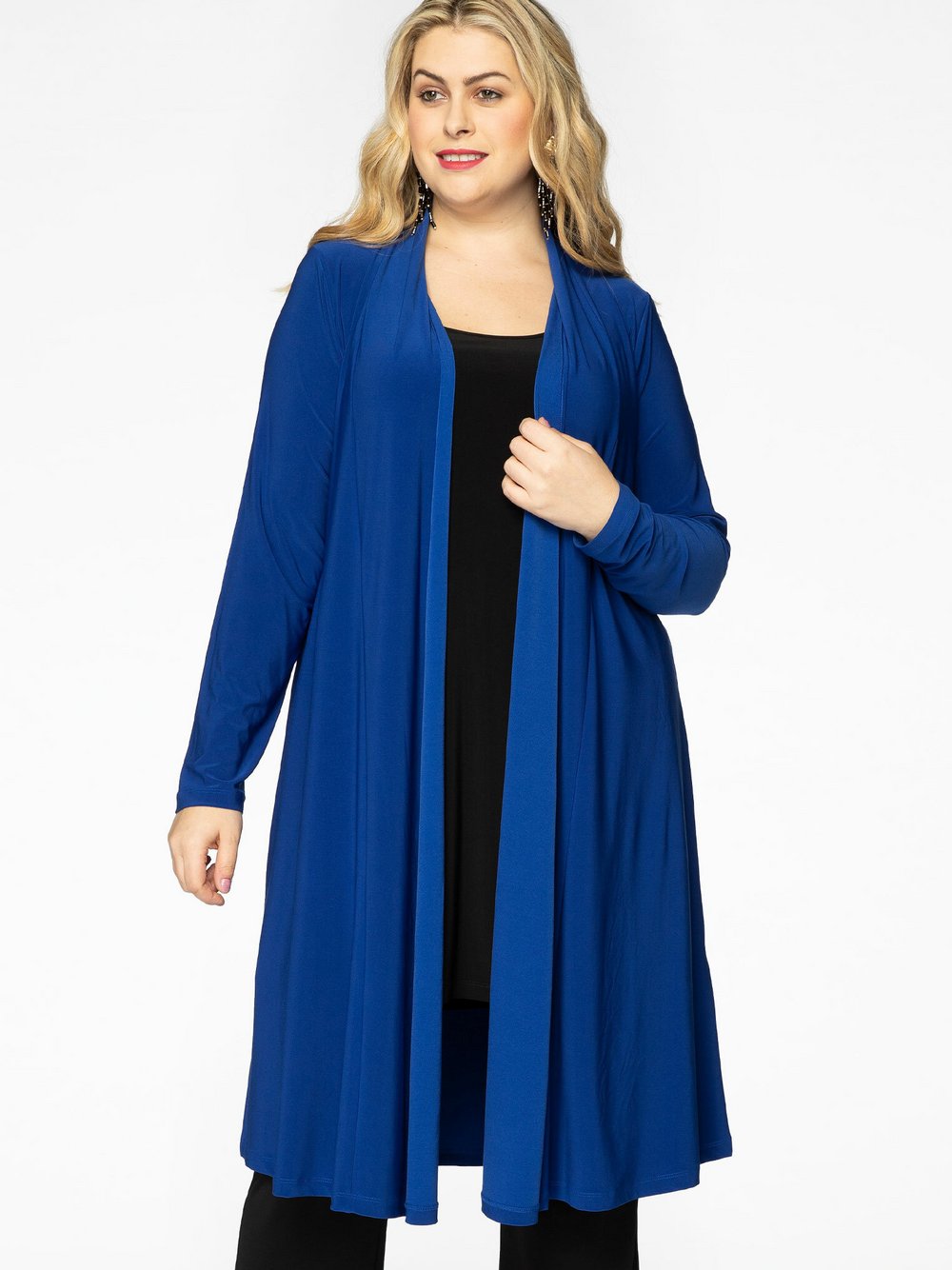 Thumbnail - YOEK Strickjacke Damen blau, 46-48