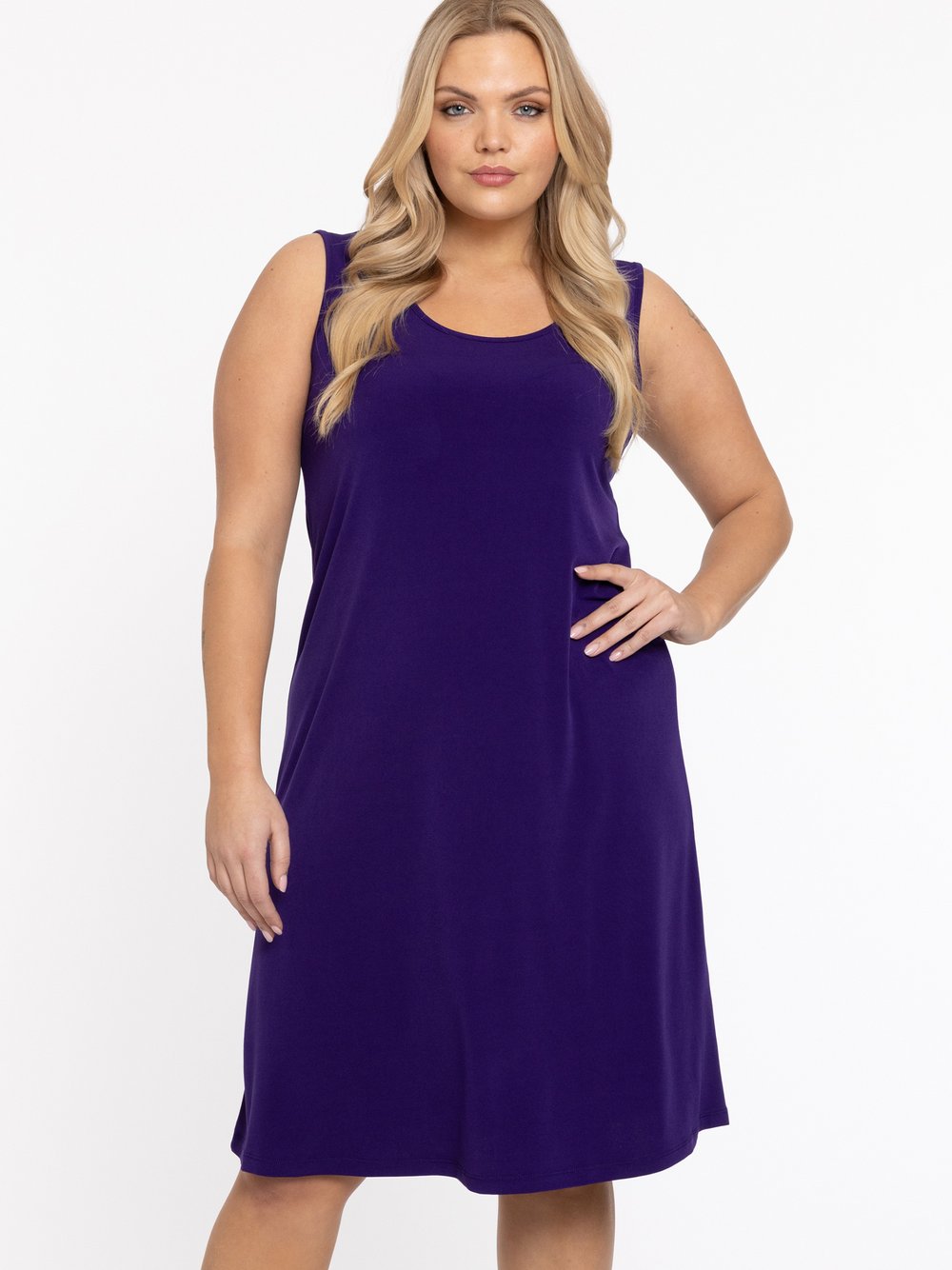 YOEK Kleid Damen lila, 50-52