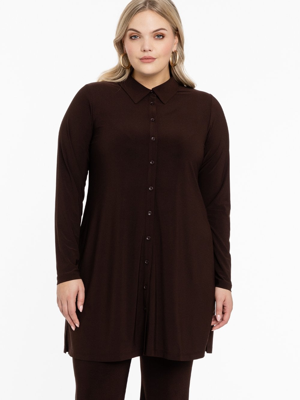 YOEK Bluse Damen braun, 54-56