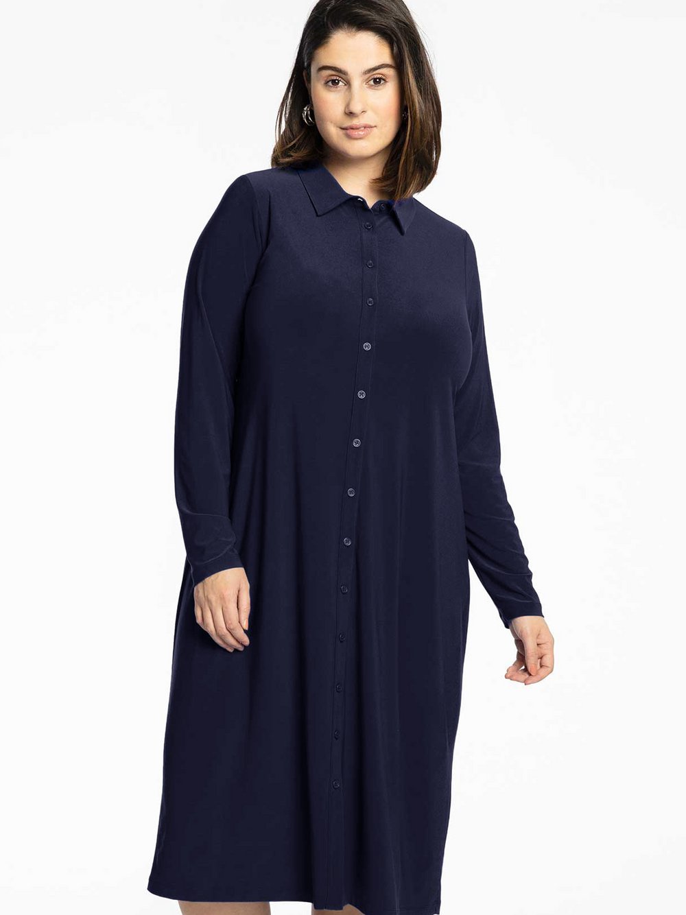 Thumbnail - YOEK Bluse Damen blau, 50-52