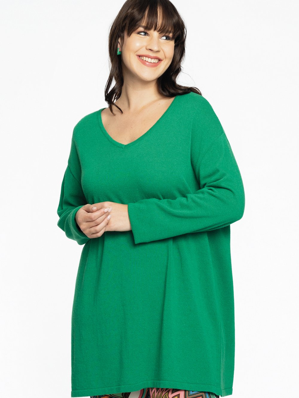YOEK Pullover Damen Wolle grün, 46-48