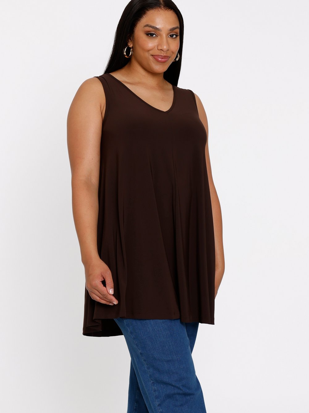 Thumbnail - YOEK Top Damen braun, 38-40