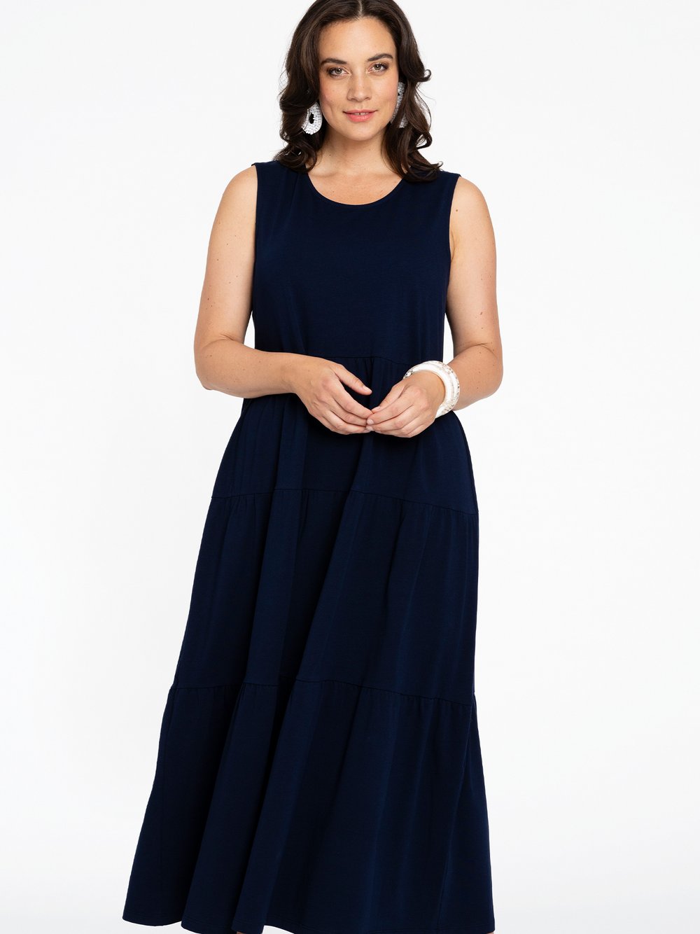 YOEK Kleid Damen Baumwolle blau, 38-40