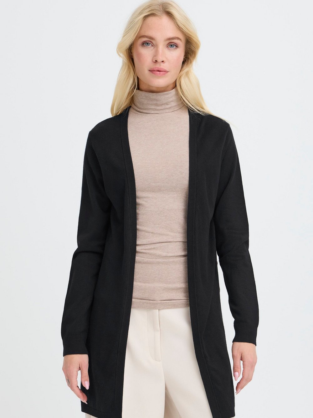 OXMO Strickjacke Damen Viskose schwarz, XS