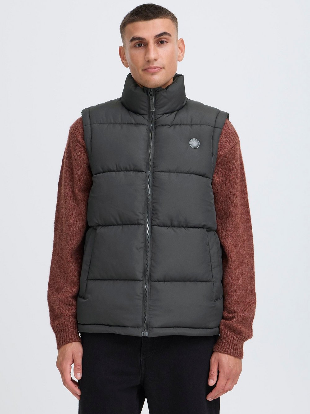Solid Steppweste Herren grau, XXL