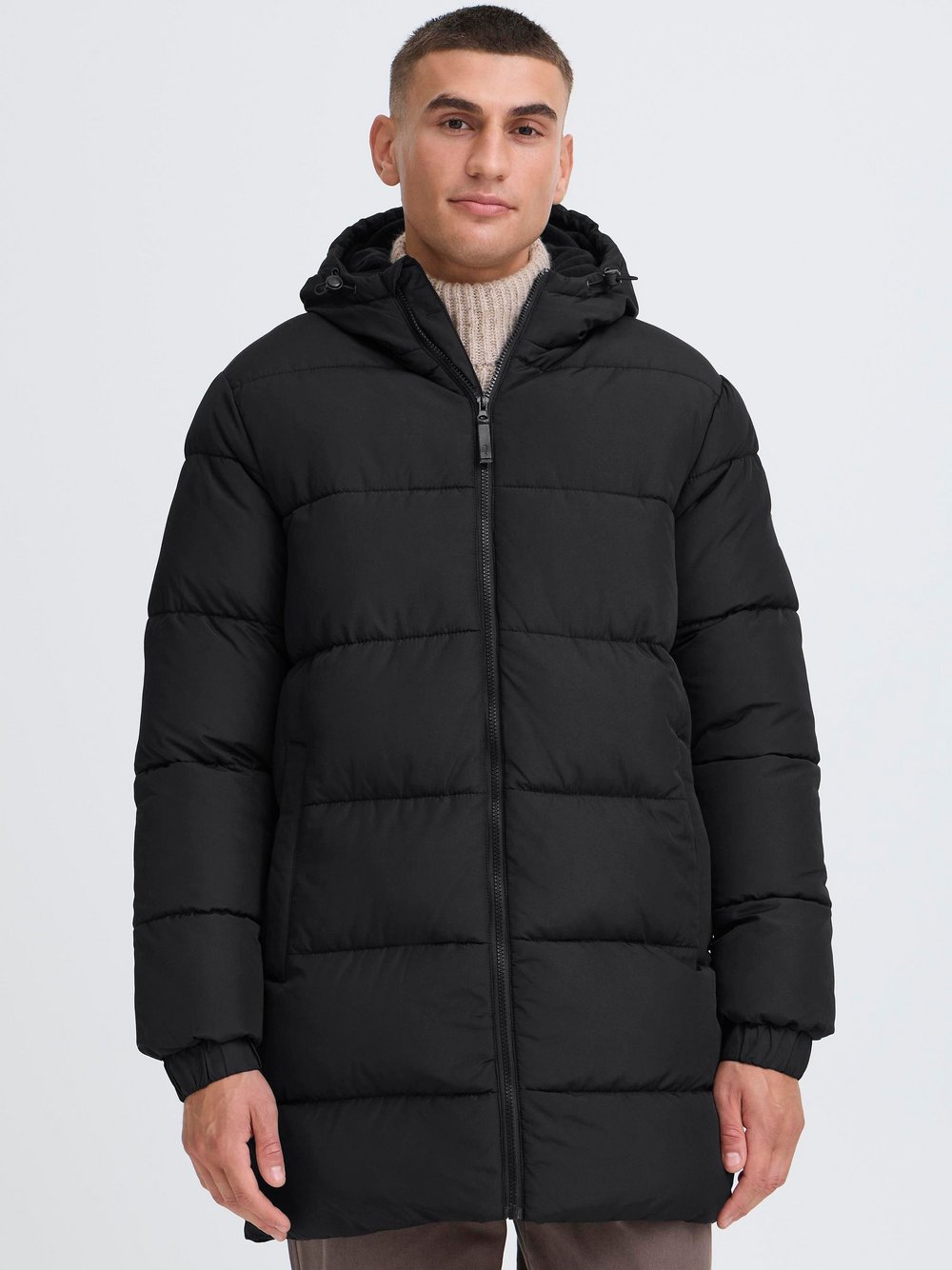 Solid Steppmantel Herren schwarz, M