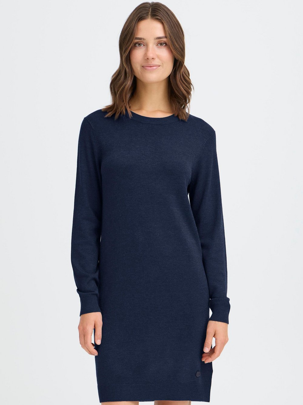 Thumbnail - OXMO Strickkleid Damen Viskose blau, XS