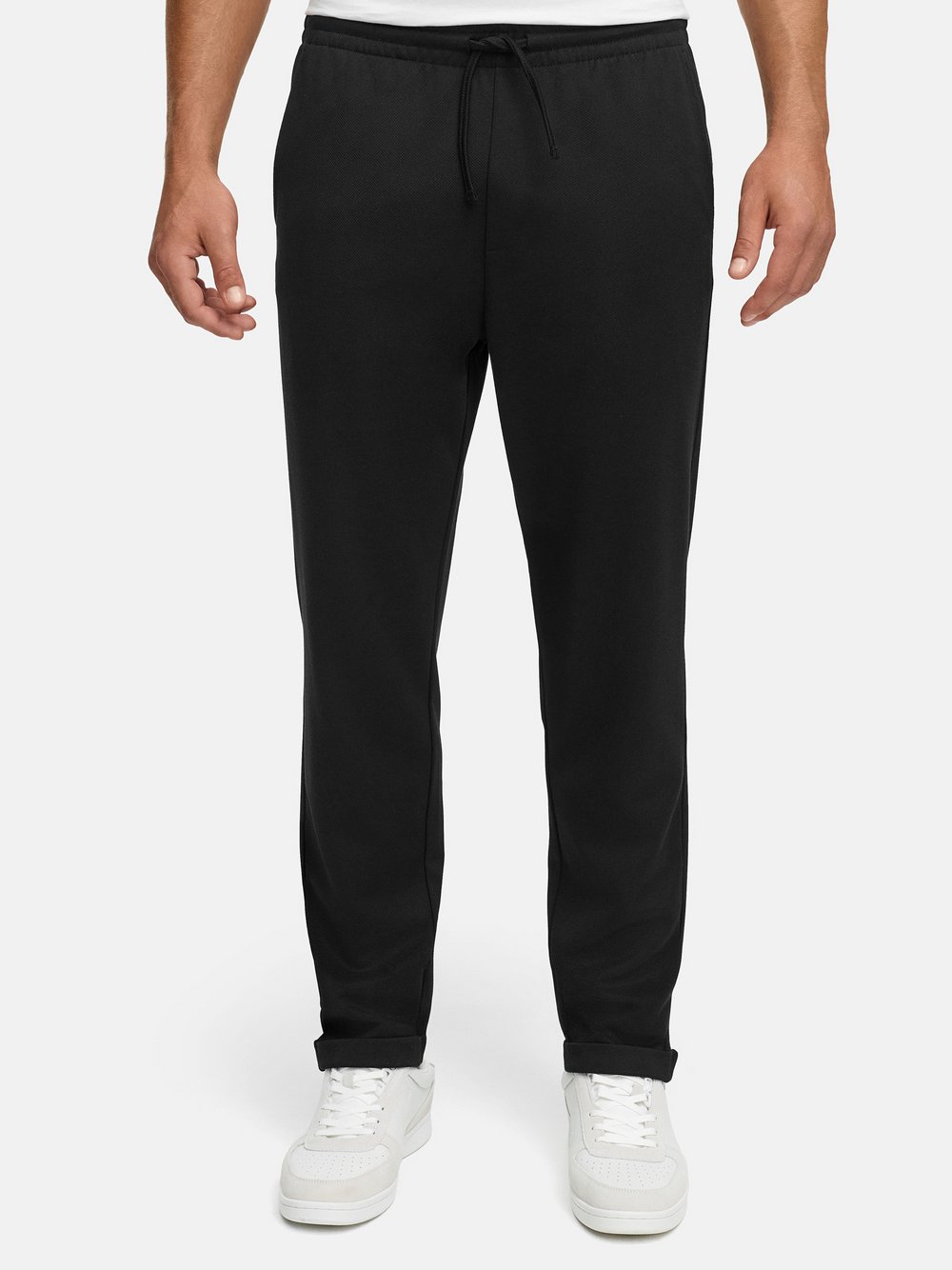 Indicode Chinohose Herren Baumwolle schwarz, XL