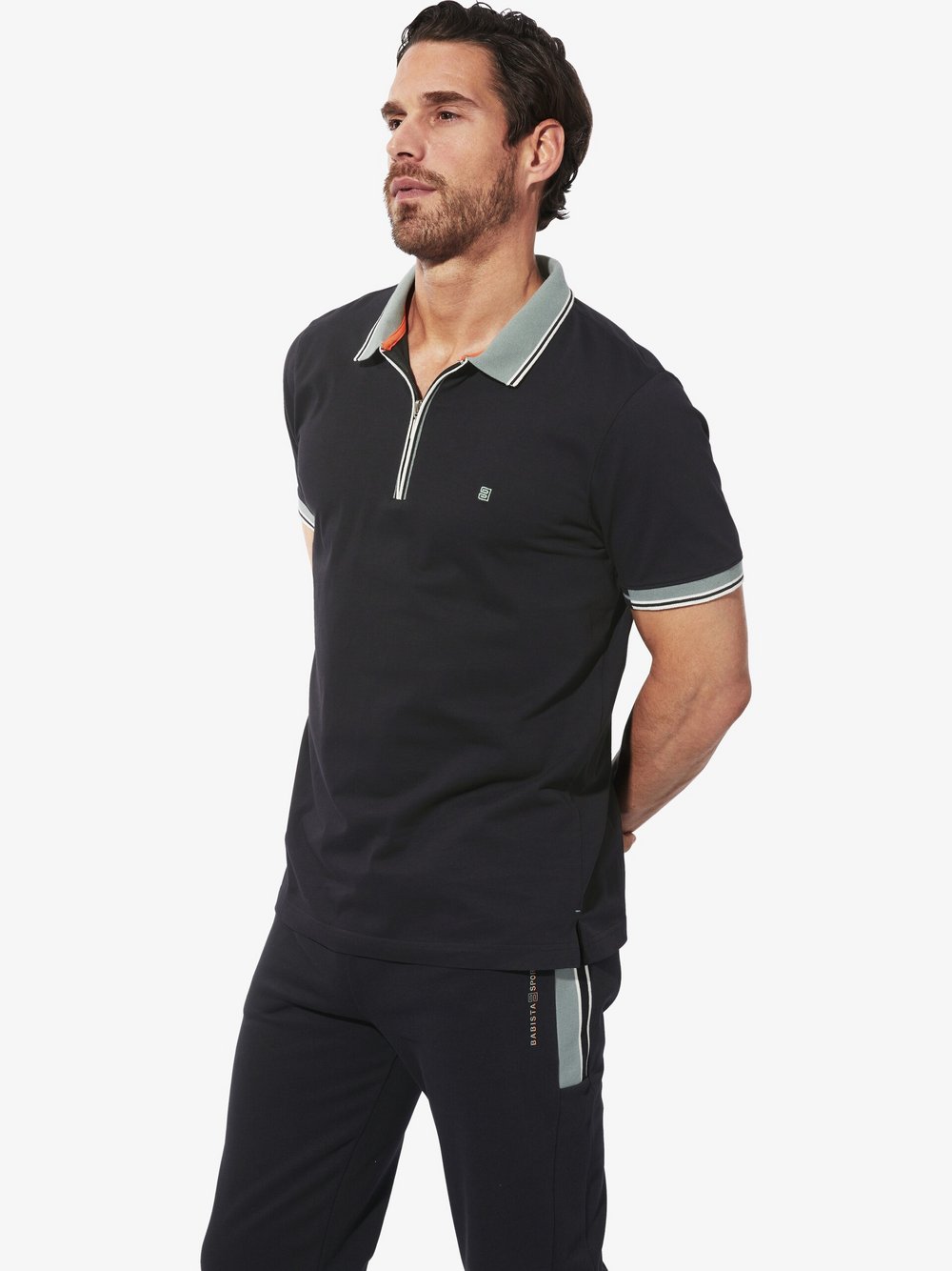 Thumbnail - BABISTA Poloshirt Herren Baumwolle schwarz, M