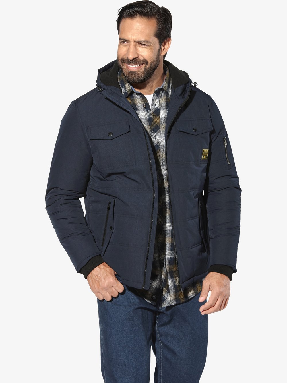 Thumbnail - Jan Vanderstorm Outdoorjacke Herren Polyamid blau, 68