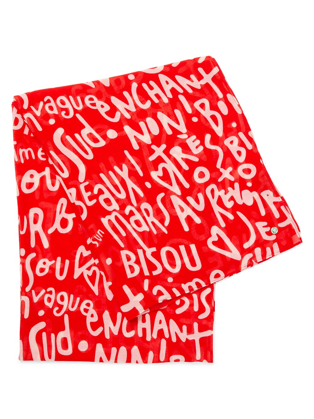 Codello Tuch Damen Modal rot gemustert, ONE SIZE