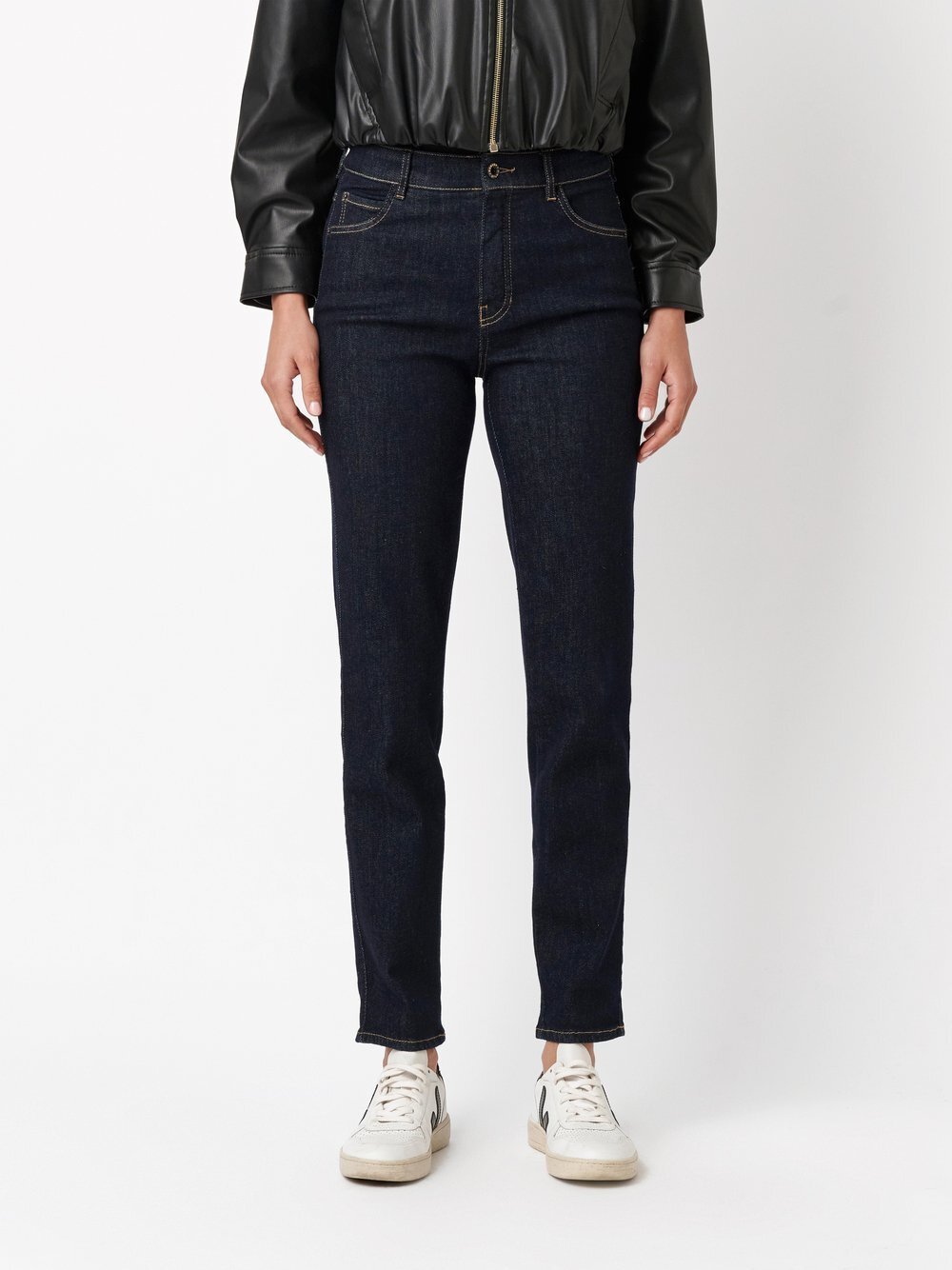 Rosner Jeans Damen Baumwolle blau meliert, 44-32