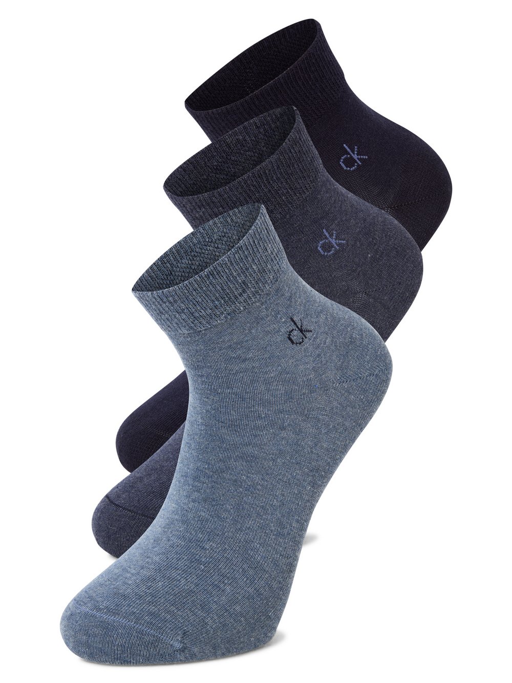 Calvin Klein Socken im 3er-Pack Herren Baumwolle blau, 39-42