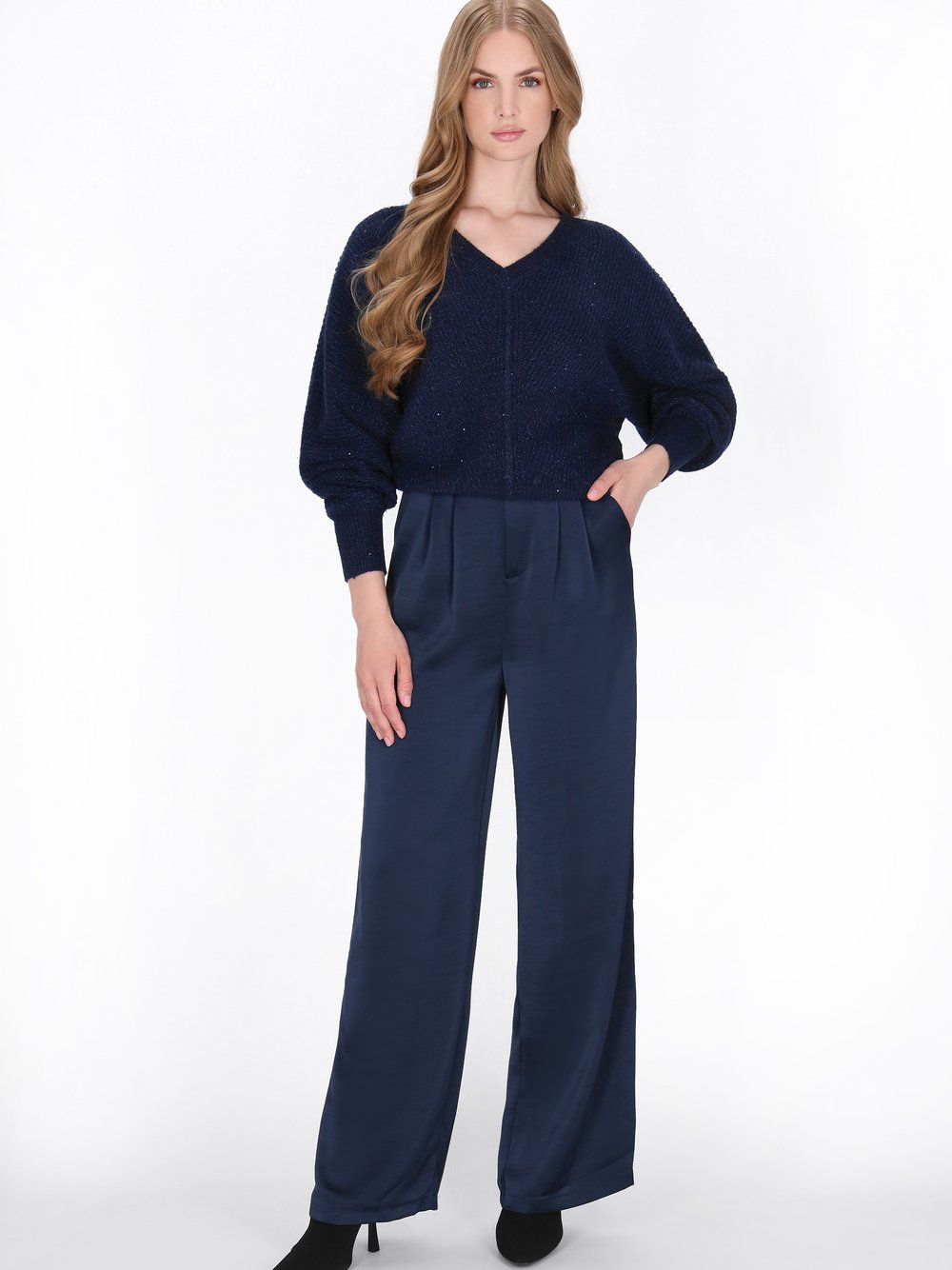 Dreimaster Pullover Damen blau, XL/XXL