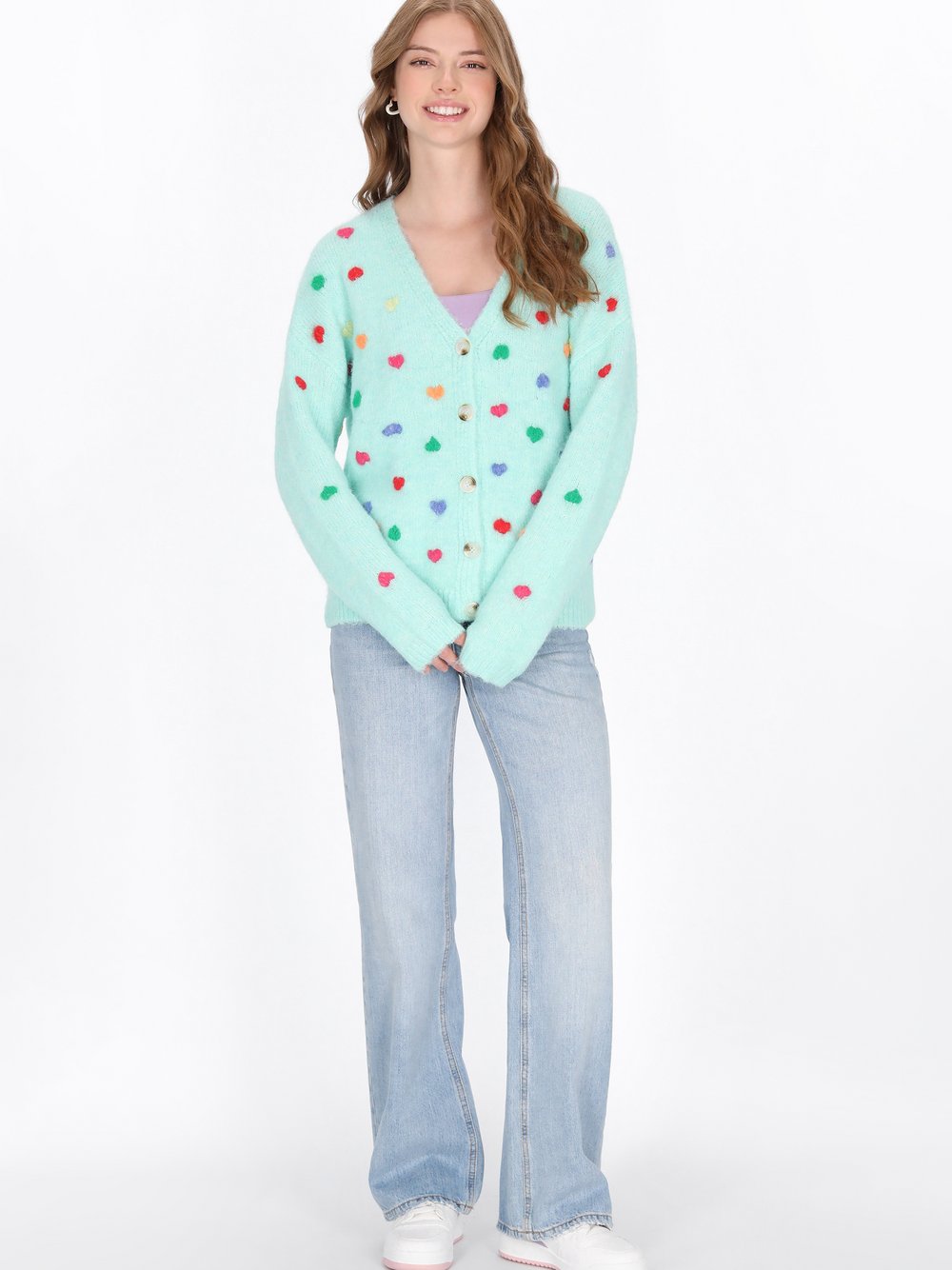 MyMo Strickjacke Damen grün, XS/S