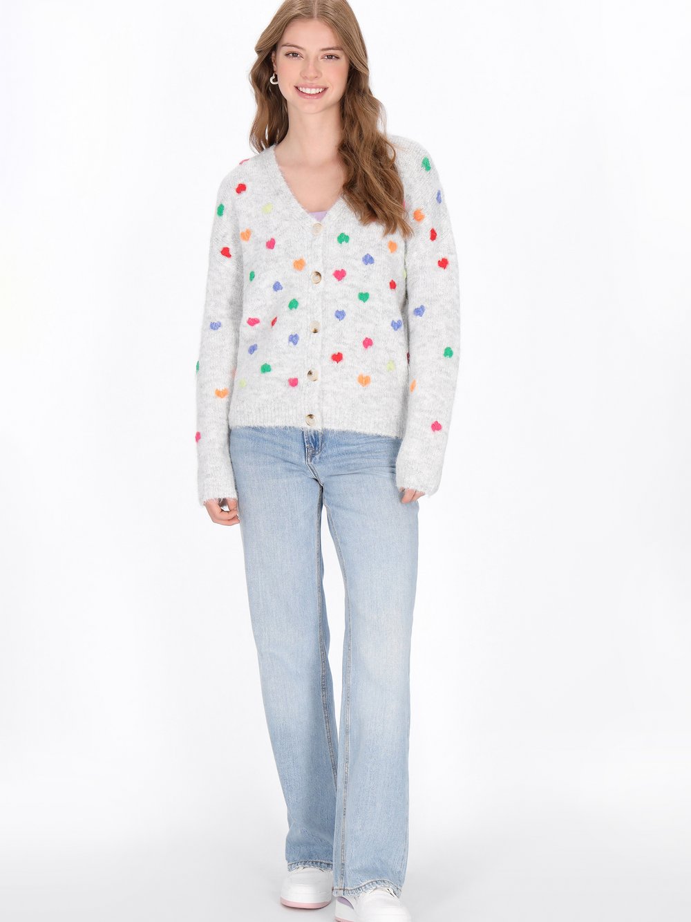 MyMo Strickjacke Damen grau, XS/S