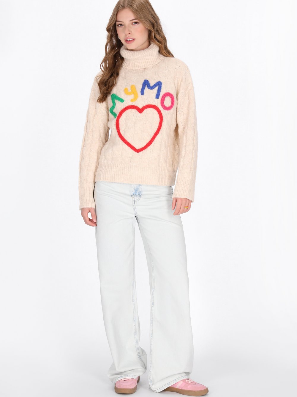 MyMo Pullover Damen beige, XL/XXL