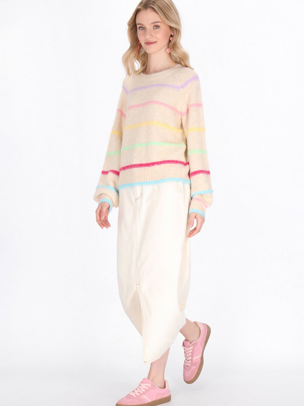 MyMo Pullover Damen beige, M/L