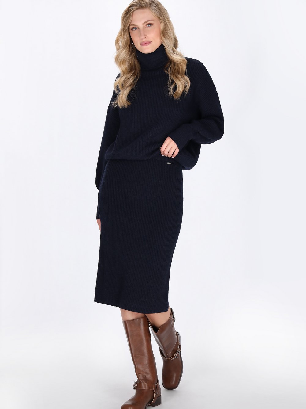 Dreimaster Rock Damen Viskose schwarz, XS/S