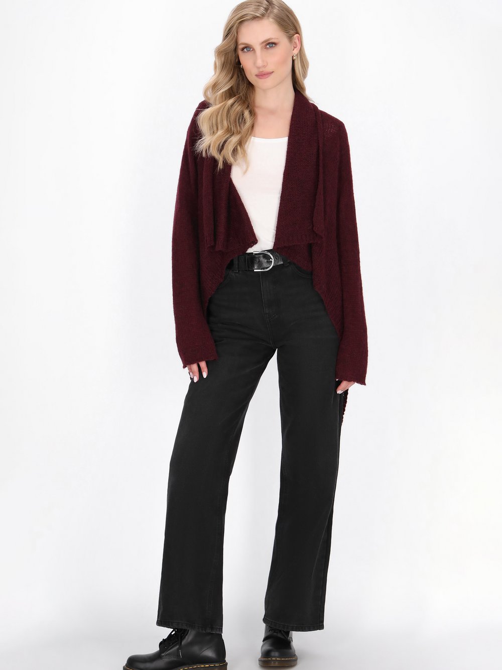 Dreimaster Strickjacke Damen rot, XL/XXL