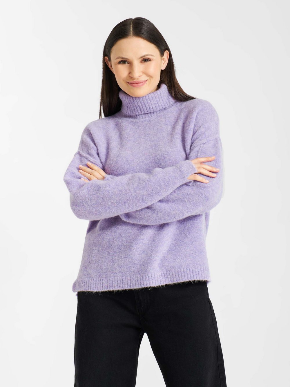 Frieda & Freddies Strickpullover Damen Wolle lila, 38