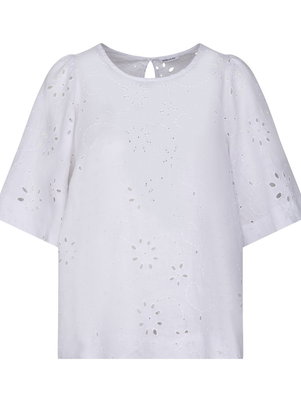 Seidensticker Shirtbluse Damen weiß gemustert, 44