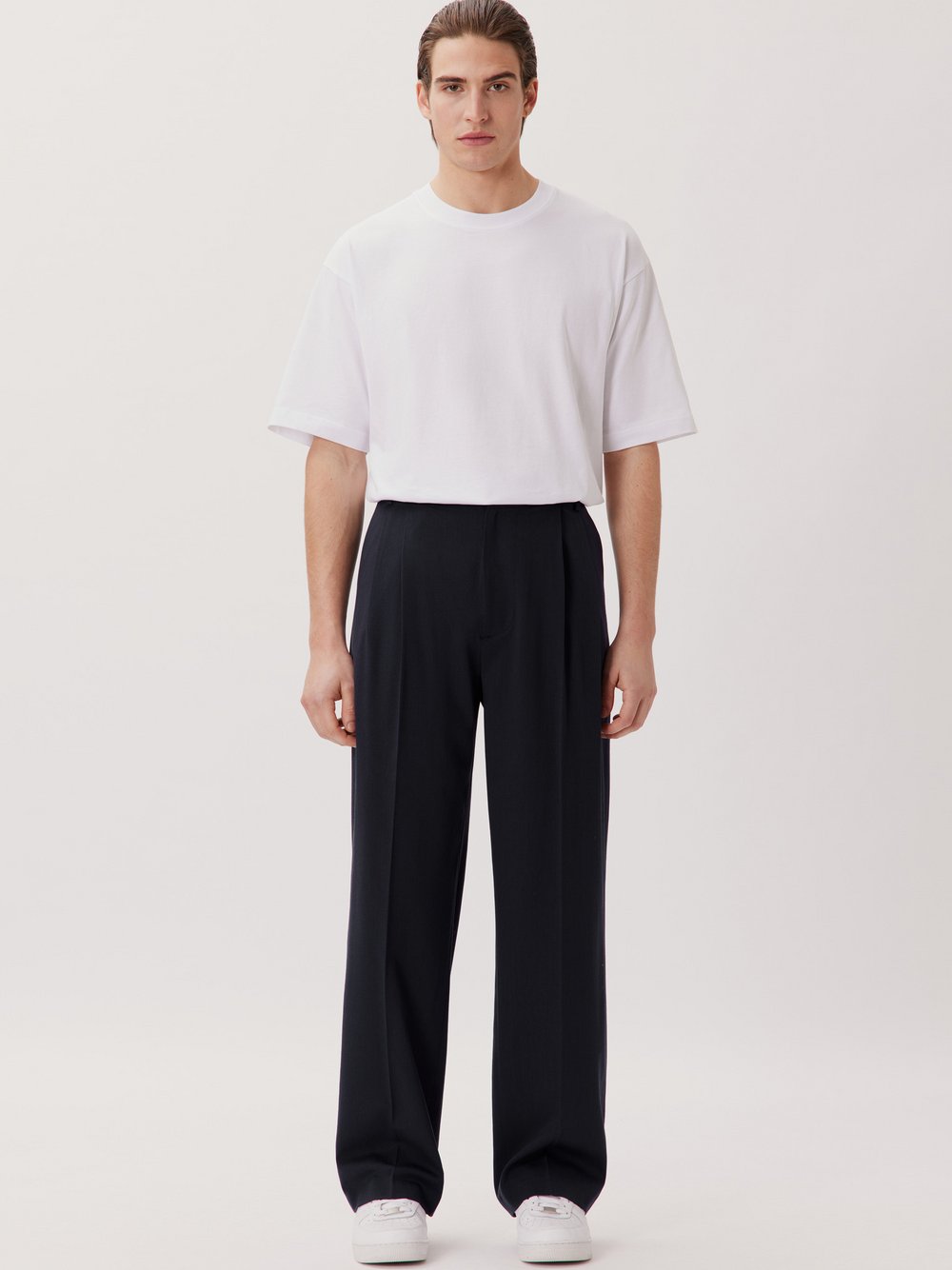 Studio Seidensticker Suit Pants Herren Wolle blau, L