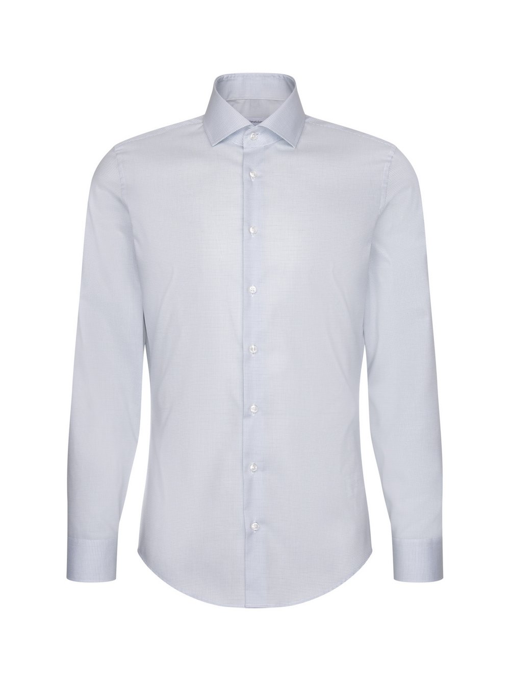 Seidensticker Business Hemd Herren Slim Fit Baumwolle grün kariert, 39