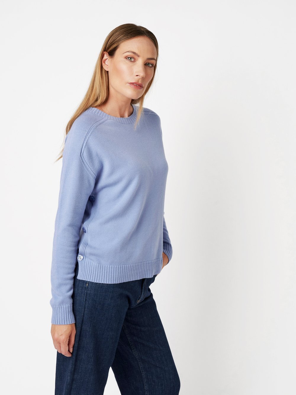 Thumbnail - TONI Strickpullover Damen Viskose blau, XL