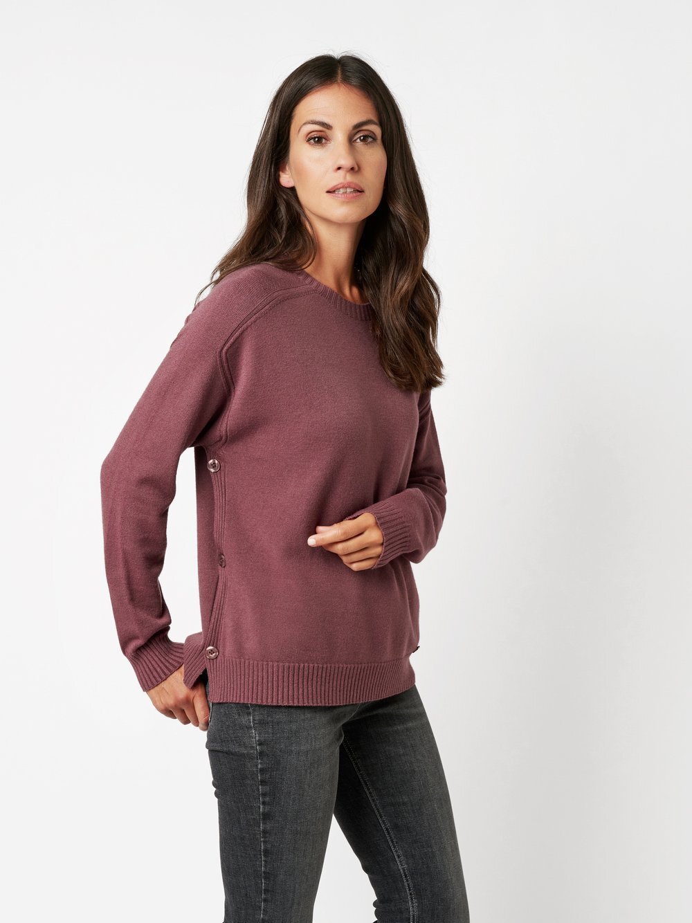 TONI Strickpullover Damen Viskose lila, XL