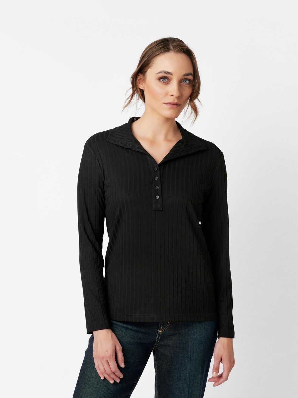 TONI T-Shirt Damen Viskose schwarz, 38