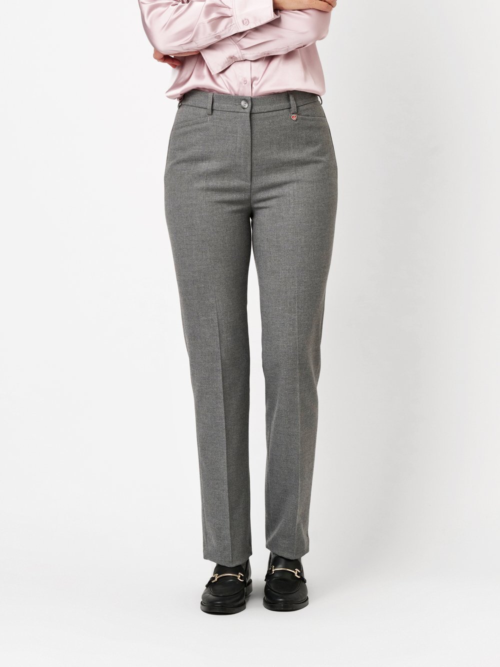 Relaxed Hose Damen Viskose grau meliert, 20