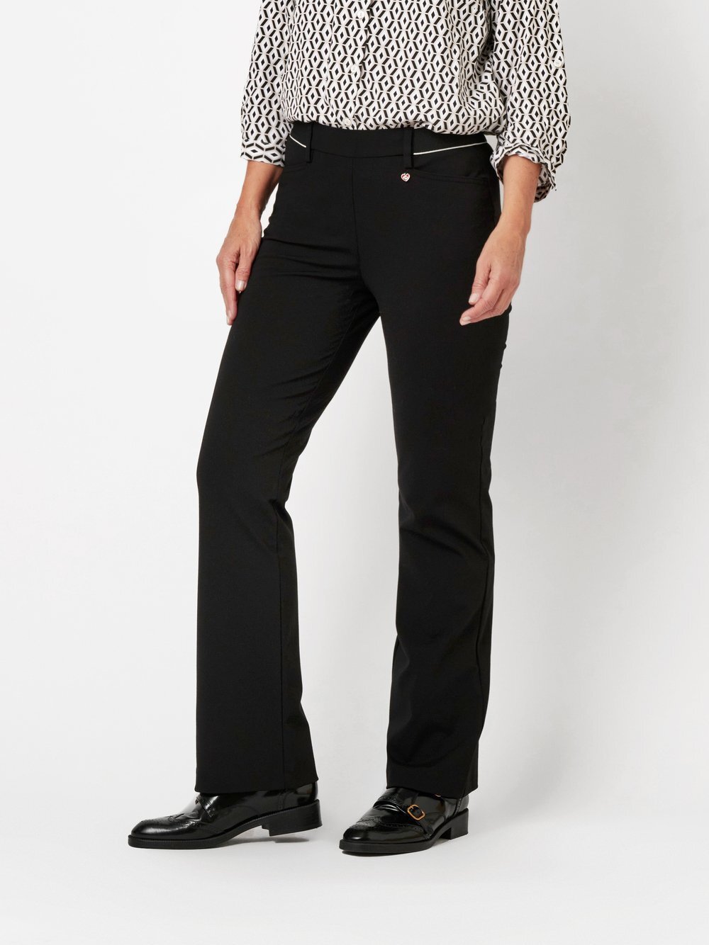 Thumbnail - Relaxed Hose Damen Viskose schwarz, 23
