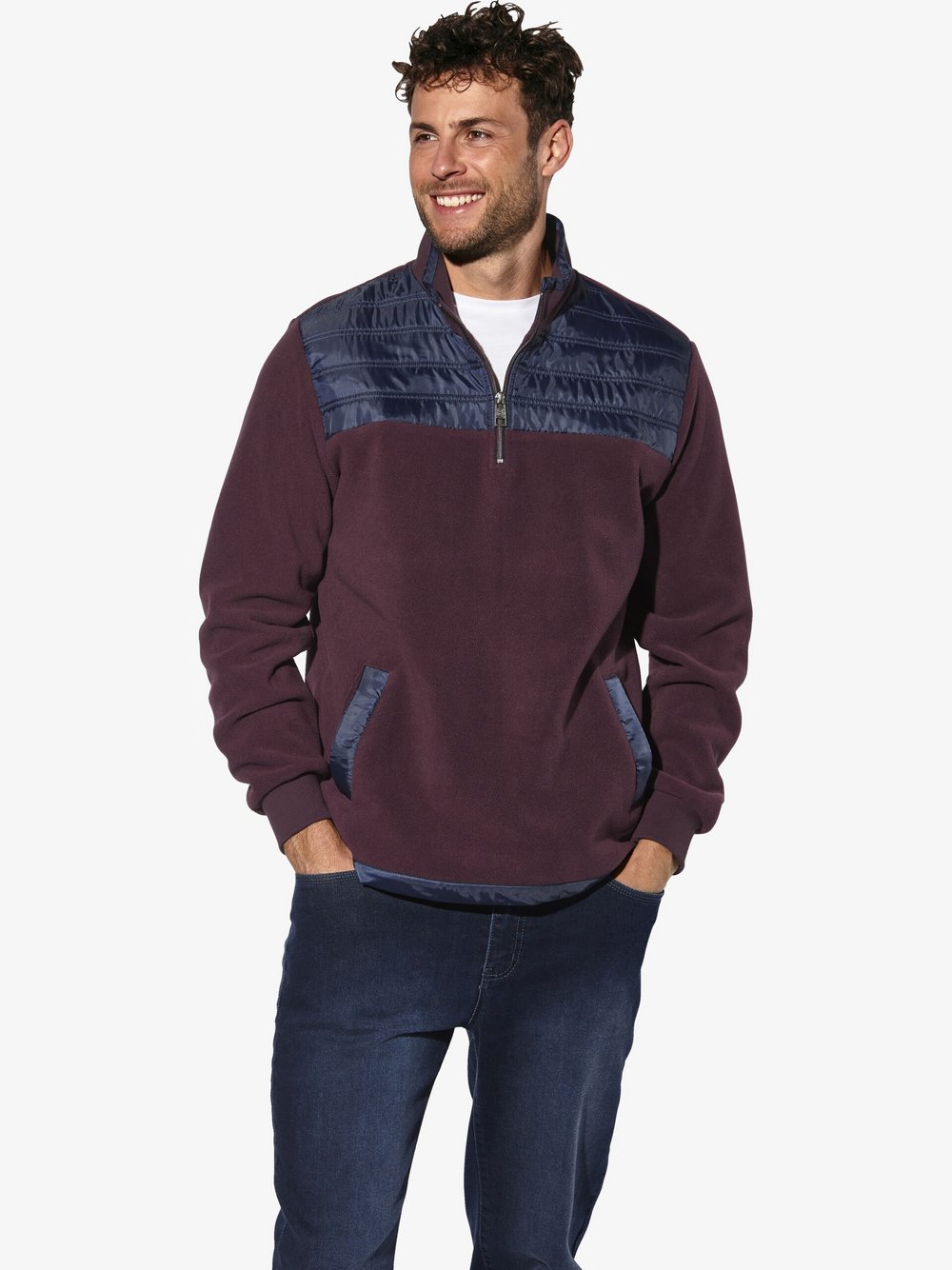 Thumbnail - BABISTA Fleece-Sweatshirt Herren rot, XL