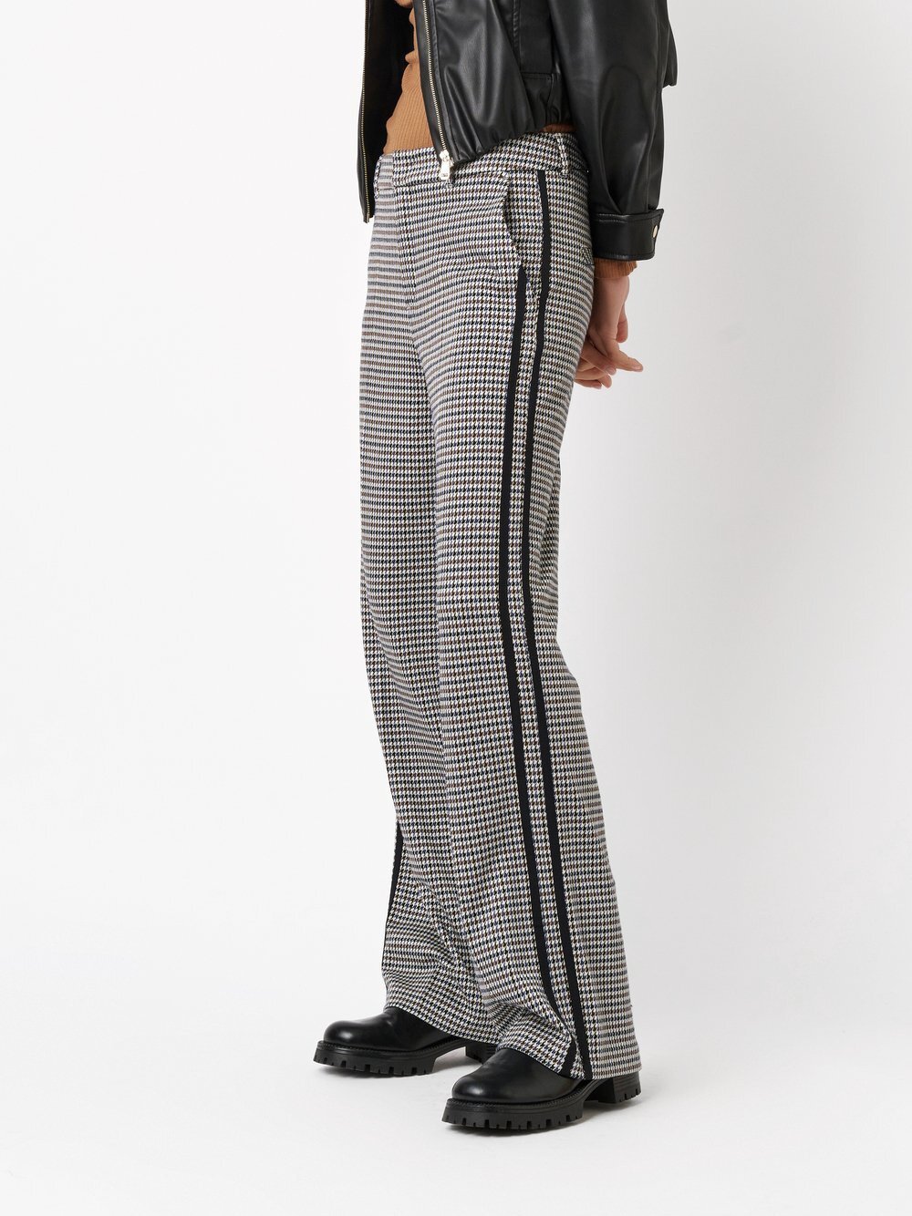 Thumbnail - Rosner Hose Damen Viskose blau kariert, 36-32