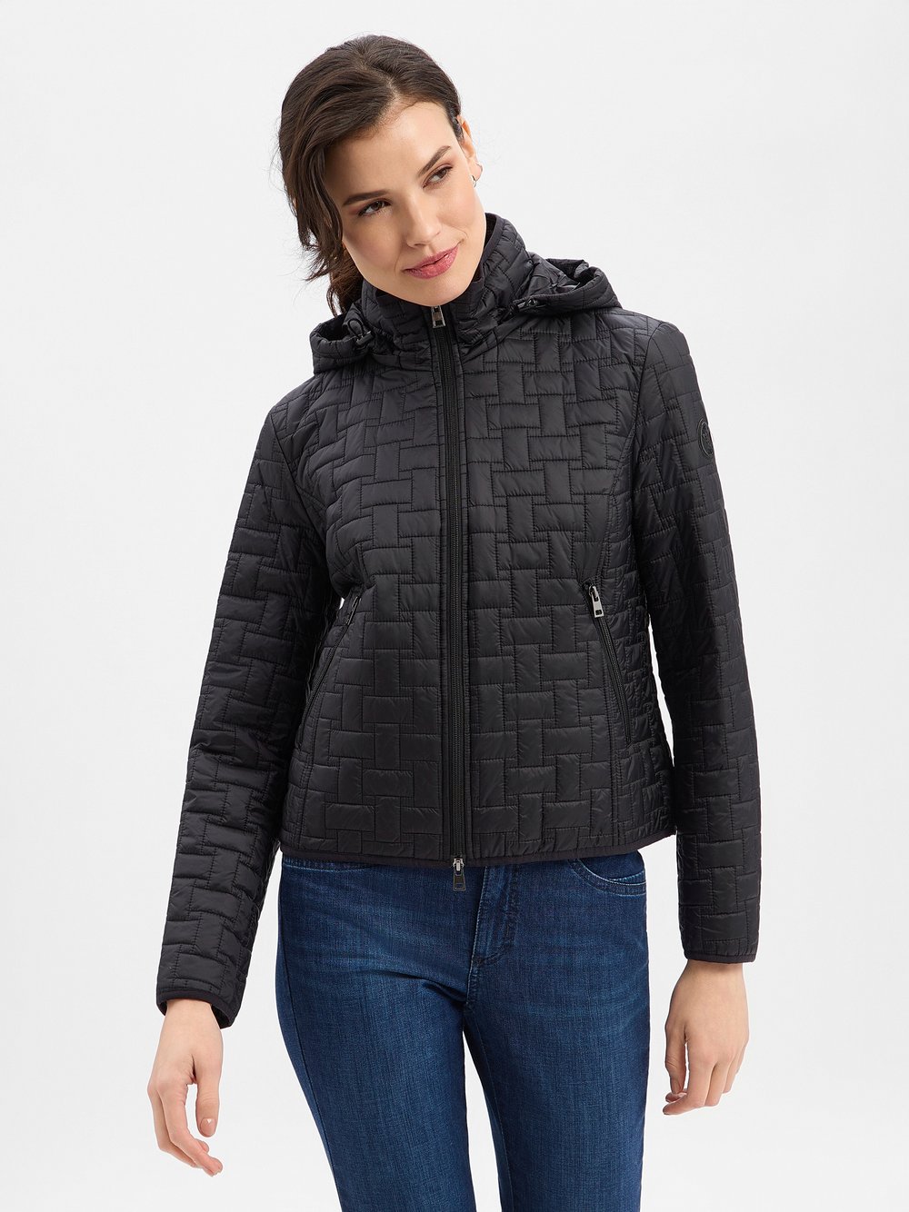 Amber & June Übergangsjacke Damen Polyamid schwarz, 44