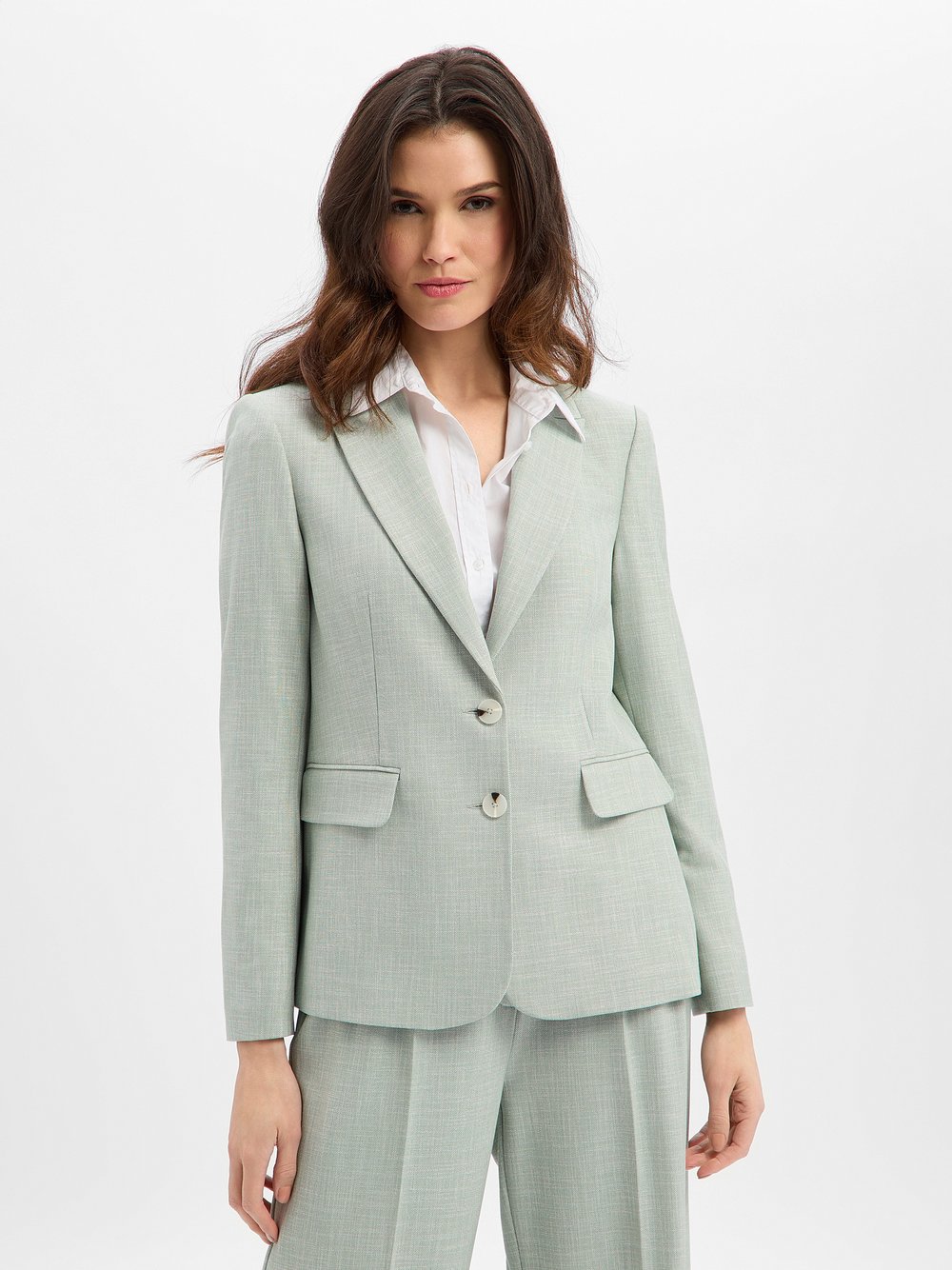 comma Blazer Damen grün meliert, 46