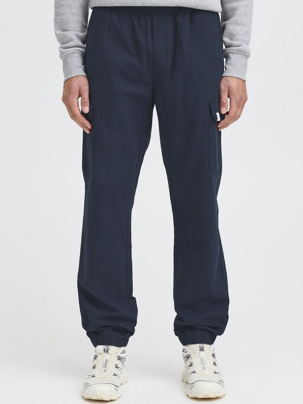 Solid Jogginghose Herren Baumwolle blau, S