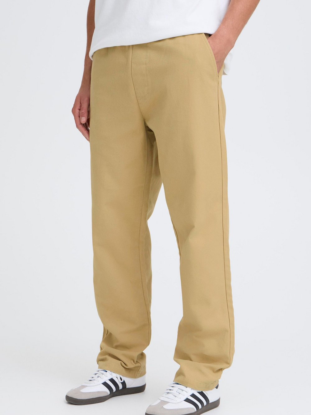 Solid Chinohose Herren Baumwolle gelb, S