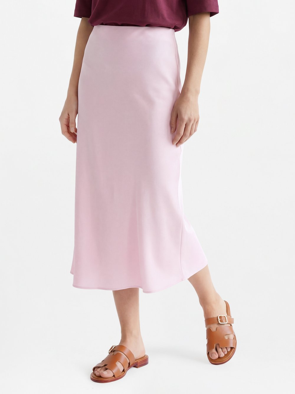 Marie Lund Midirock Damen gelb, S