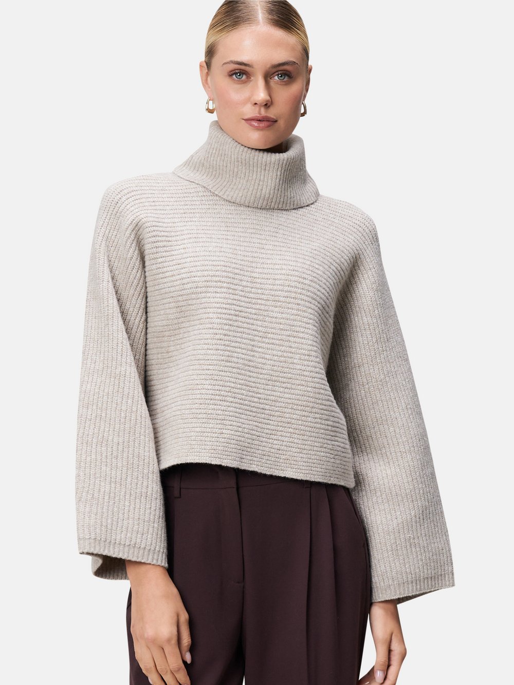 zero Strickpullover Damen beige, S