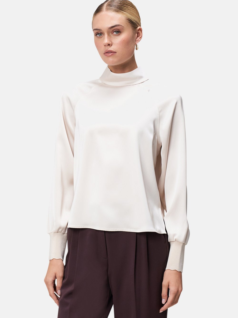 zero Satinbluse Damen beige, 34